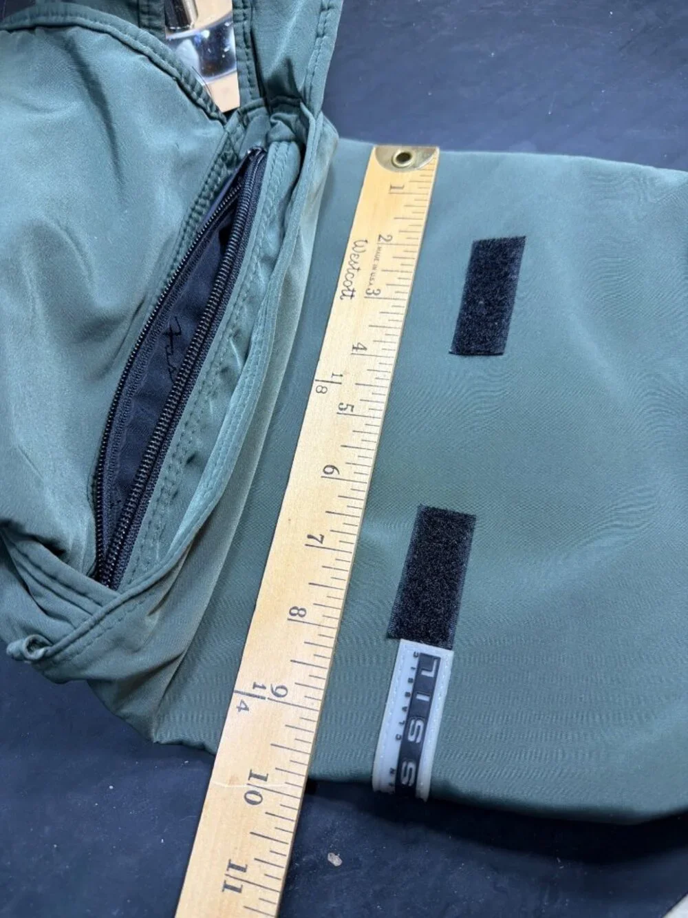 Fossil Mens Unisex Olive Green Nylon Canvas Crossbody Messenger Satchel Bag